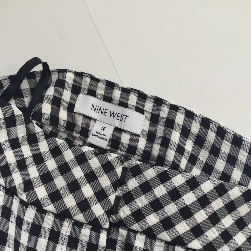 Nine West Black & White Dressy Pants (14)